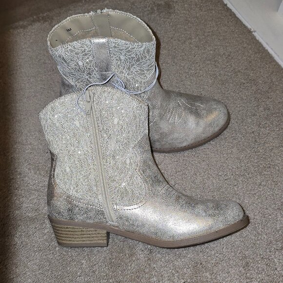 NWOT Girls Jellypop Boots With Zip Side Size 3 - Picture 2 of 3